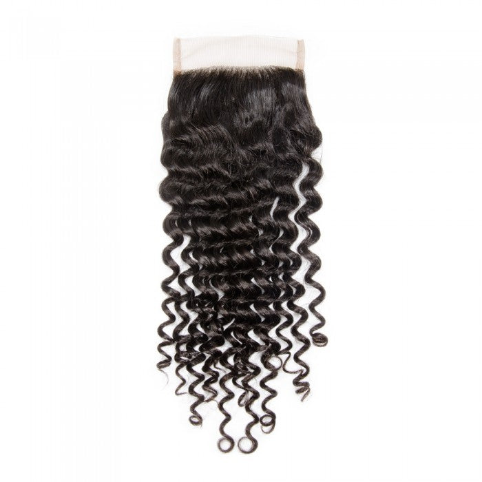 Deep Curly Brazilian Virgin Hair HD Lace Closure