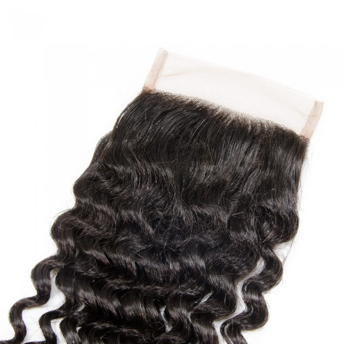 Deep Curly Brazilian Virgin Hair HD Lace Closure