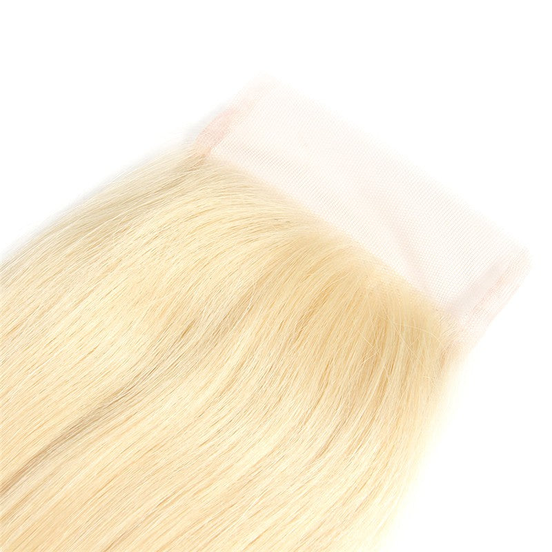 Straight Russian Blonde Lace Closure