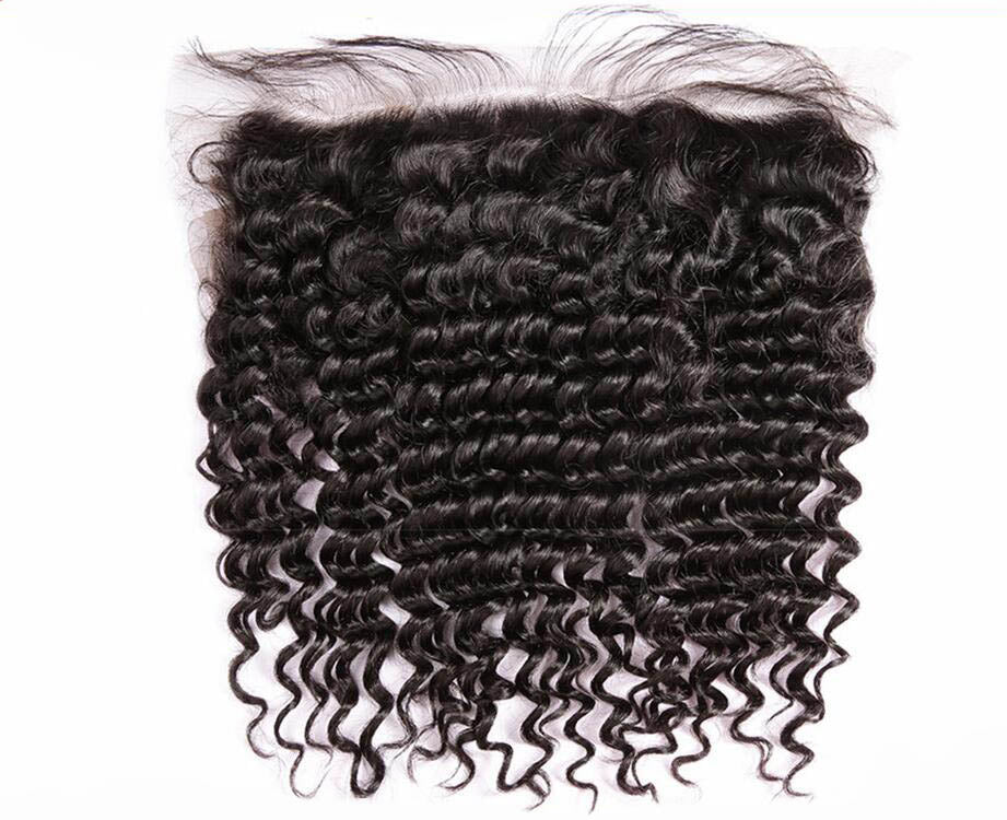 Deep Curly Combodian Virgin Hair HD Lace Frontal