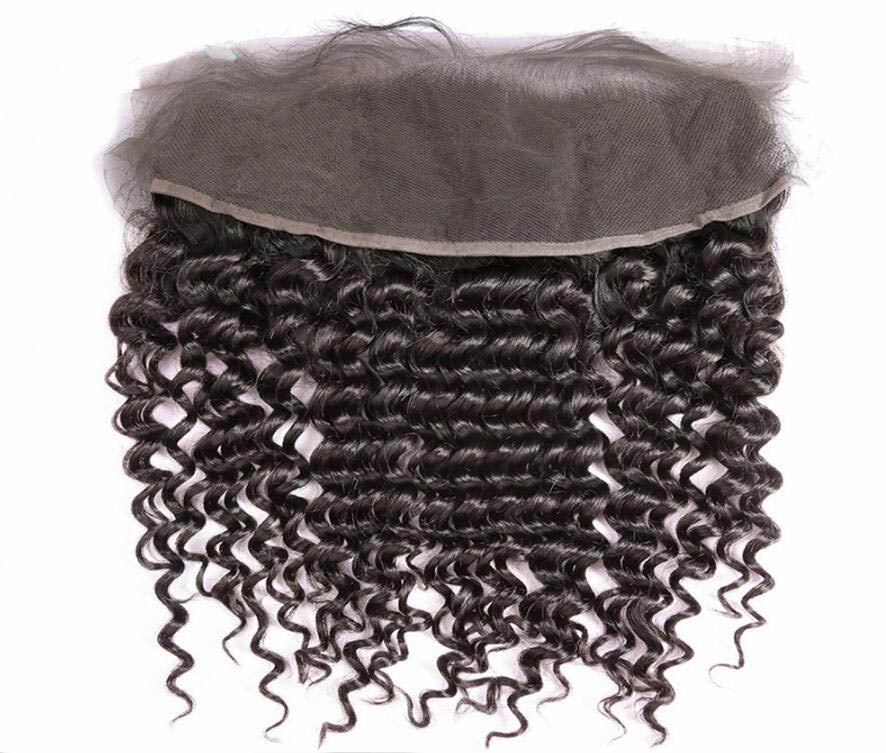 Deep Curly Combodian Virgin Hair HD Lace Frontal