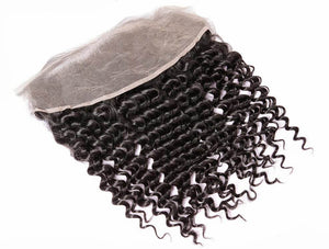 Deep Curly Combodian Virgin Hair HD Lace Frontal